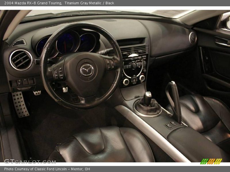 Titanium Gray Metallic / Black 2004 Mazda RX-8 Grand Touring