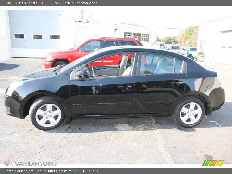 Super Black / Charcoal/Steel 2007 Nissan Sentra 2.0 S
