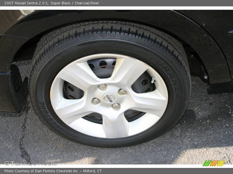 Super Black / Charcoal/Steel 2007 Nissan Sentra 2.0 S