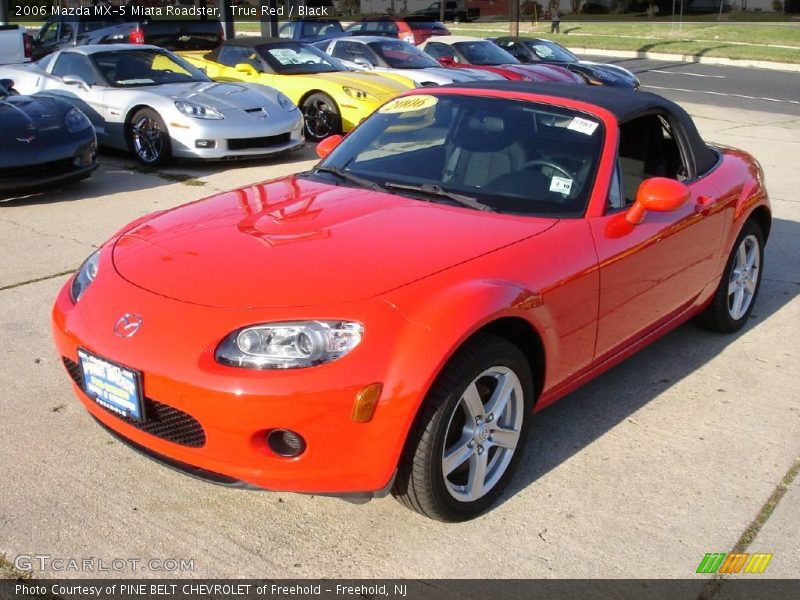 True Red / Black 2006 Mazda MX-5 Miata Roadster