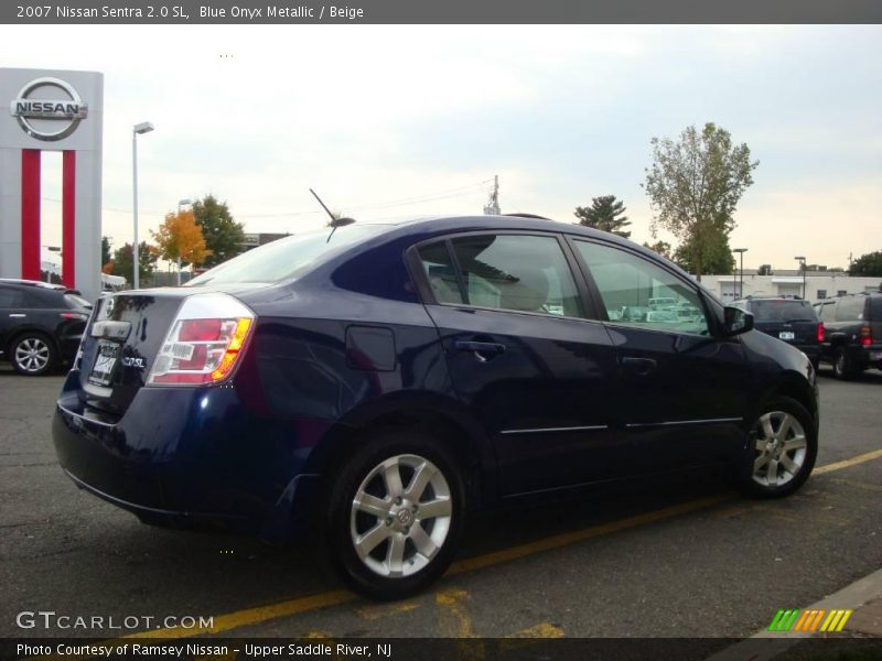 Blue Onyx Metallic / Beige 2007 Nissan Sentra 2.0 SL