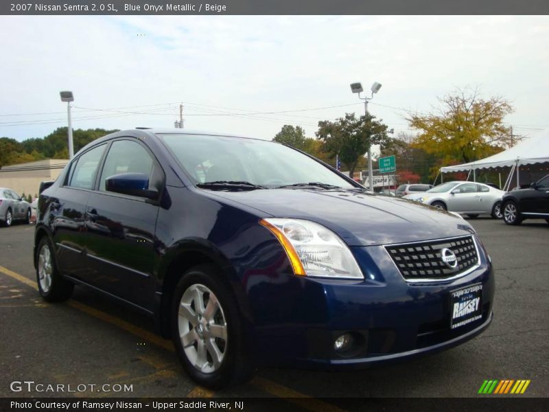 Blue Onyx Metallic / Beige 2007 Nissan Sentra 2.0 SL