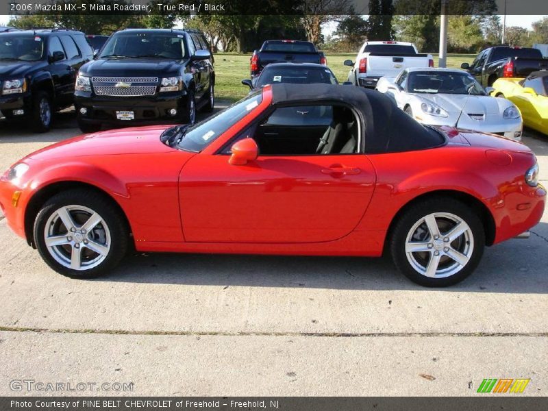 True Red / Black 2006 Mazda MX-5 Miata Roadster