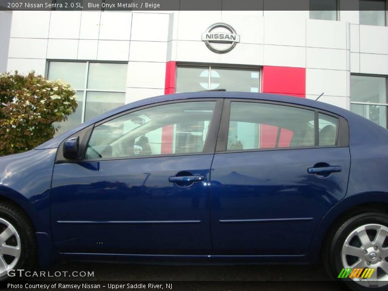 Blue Onyx Metallic / Beige 2007 Nissan Sentra 2.0 SL