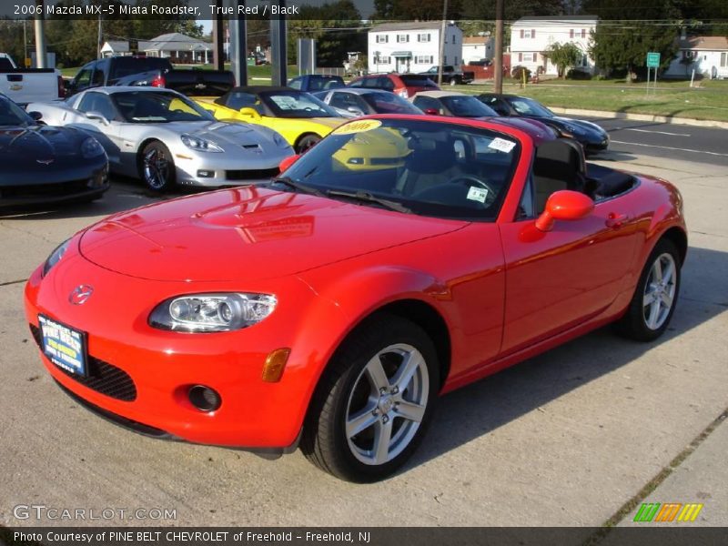 True Red / Black 2006 Mazda MX-5 Miata Roadster
