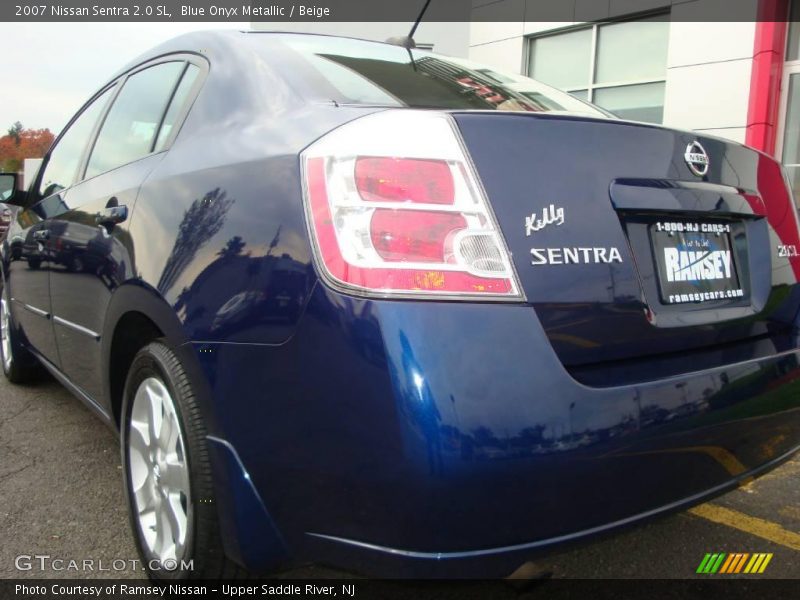 Blue Onyx Metallic / Beige 2007 Nissan Sentra 2.0 SL