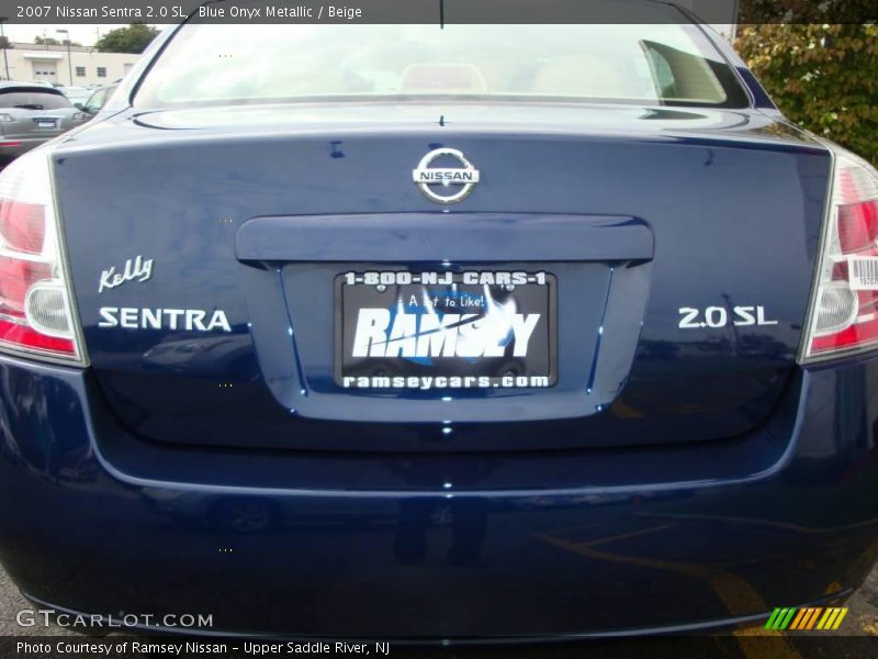 Blue Onyx Metallic / Beige 2007 Nissan Sentra 2.0 SL