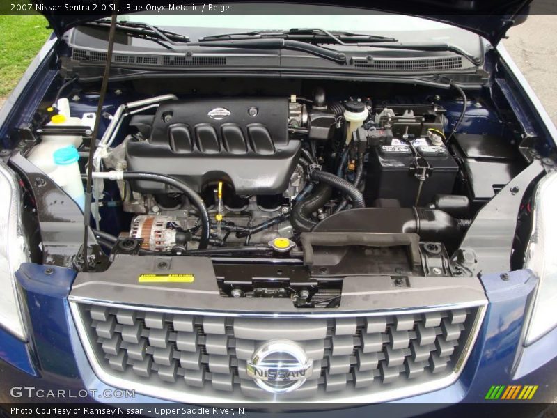 Blue Onyx Metallic / Beige 2007 Nissan Sentra 2.0 SL