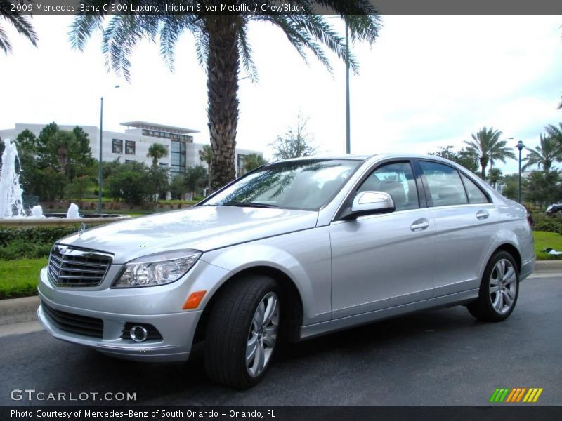 Iridium Silver Metallic / Grey/Black 2009 Mercedes-Benz C 300 Luxury