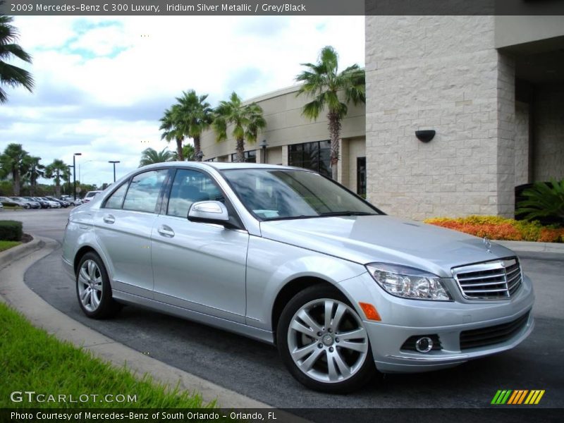 Iridium Silver Metallic / Grey/Black 2009 Mercedes-Benz C 300 Luxury