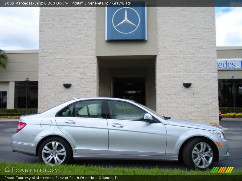 Iridium Silver Metallic / Grey/Black 2009 Mercedes-Benz C 300 Luxury