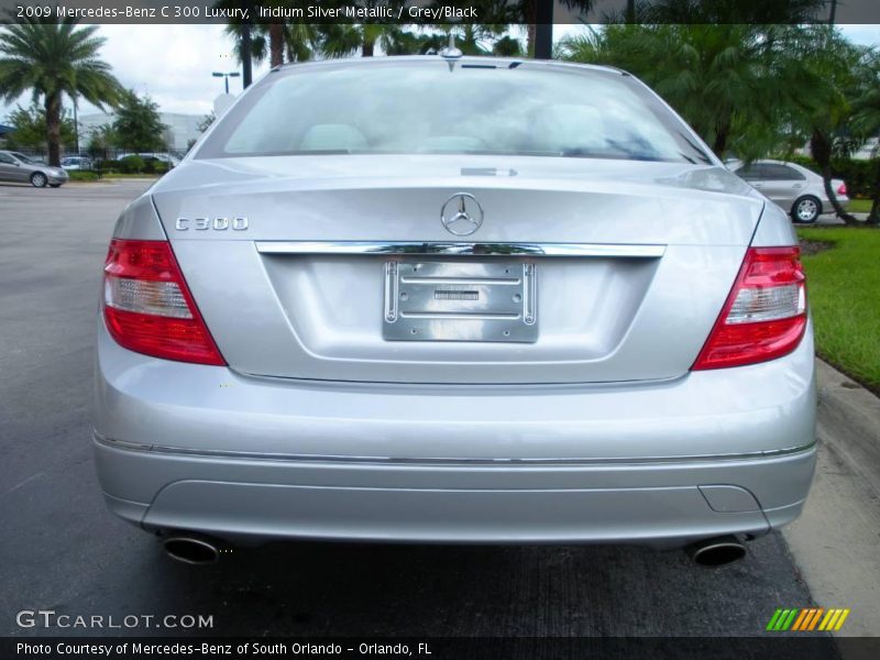 Iridium Silver Metallic / Grey/Black 2009 Mercedes-Benz C 300 Luxury