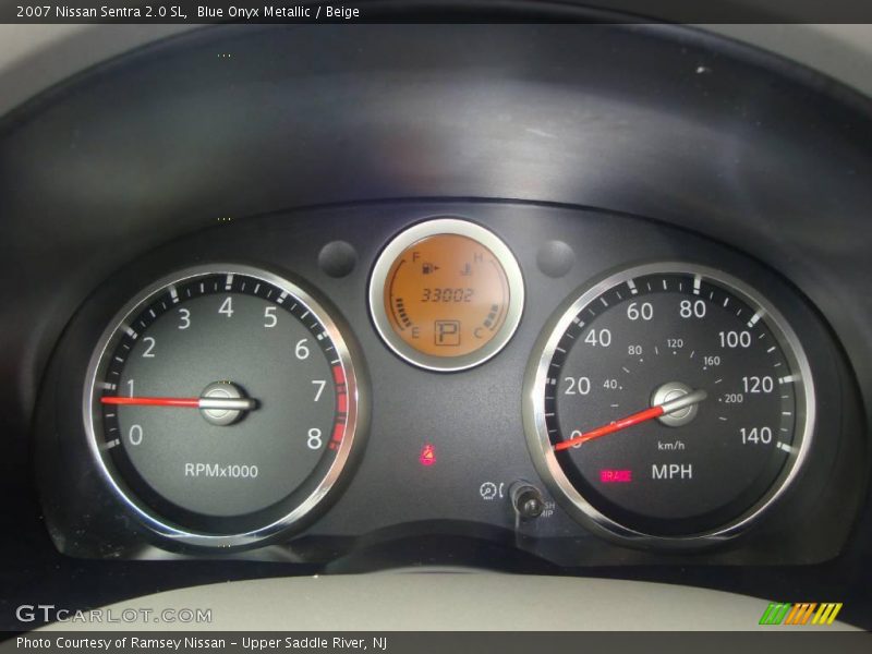 Blue Onyx Metallic / Beige 2007 Nissan Sentra 2.0 SL