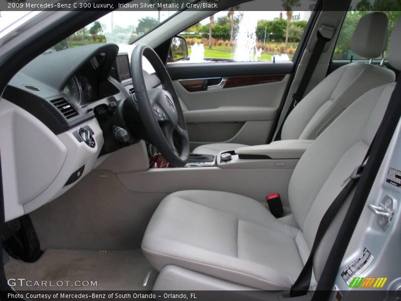 Iridium Silver Metallic / Grey/Black 2009 Mercedes-Benz C 300 Luxury