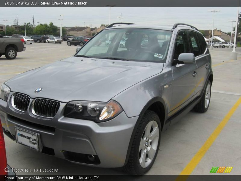 Silver Grey Metallic / Black 2006 BMW X3 3.0i