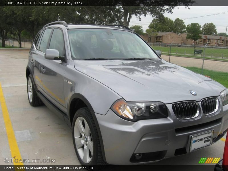 Silver Grey Metallic / Black 2006 BMW X3 3.0i