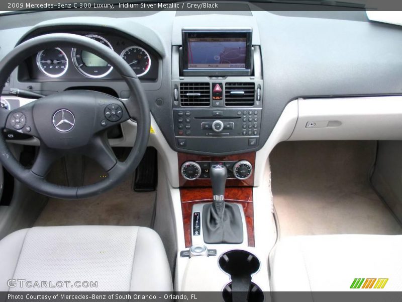 Iridium Silver Metallic / Grey/Black 2009 Mercedes-Benz C 300 Luxury