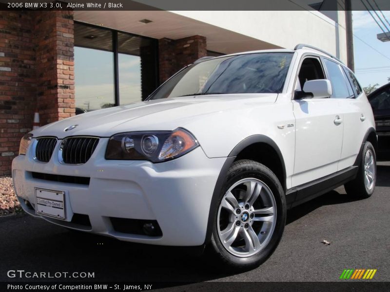 Alpine White / Black 2006 BMW X3 3.0i
