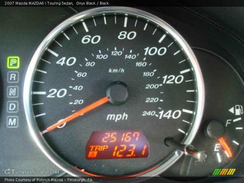 Onyx Black / Black 2007 Mazda MAZDA6 i Touring Sedan