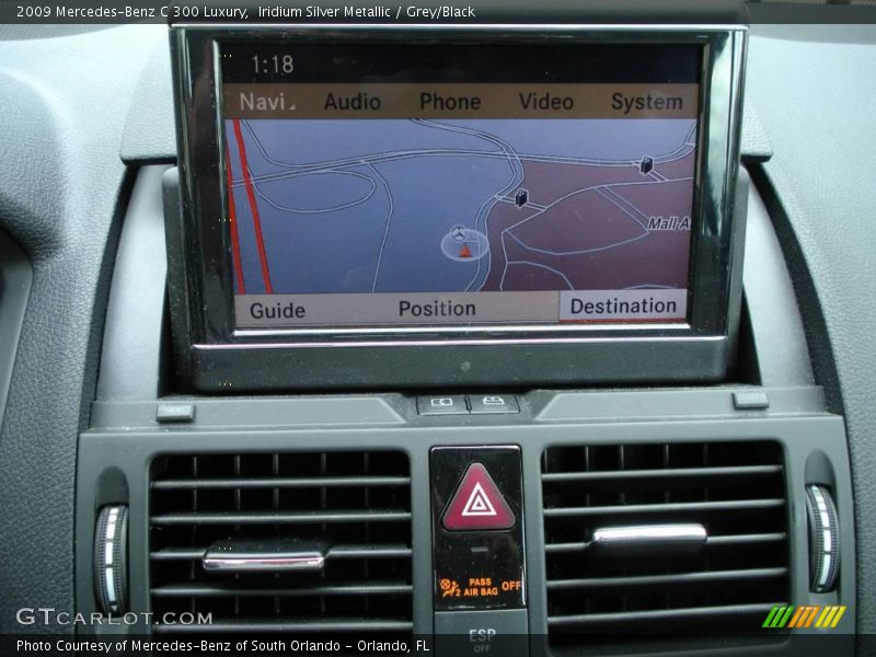 Iridium Silver Metallic / Grey/Black 2009 Mercedes-Benz C 300 Luxury