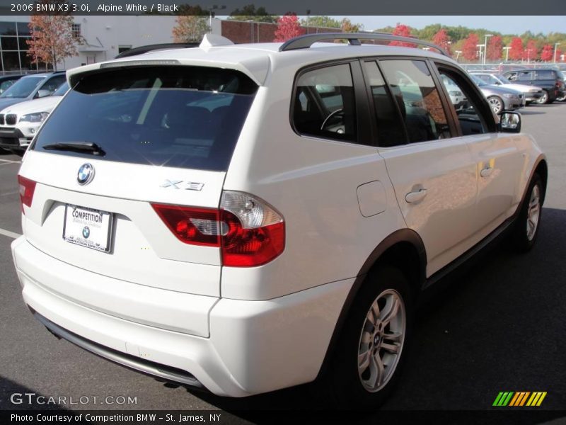 Alpine White / Black 2006 BMW X3 3.0i