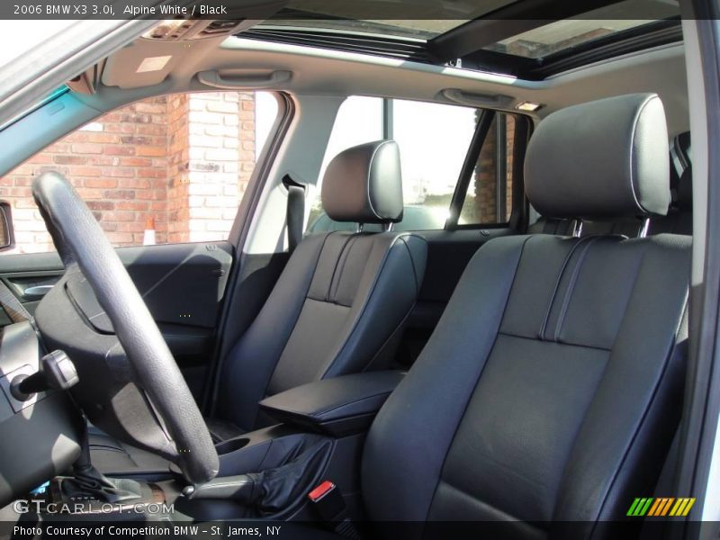 Alpine White / Black 2006 BMW X3 3.0i