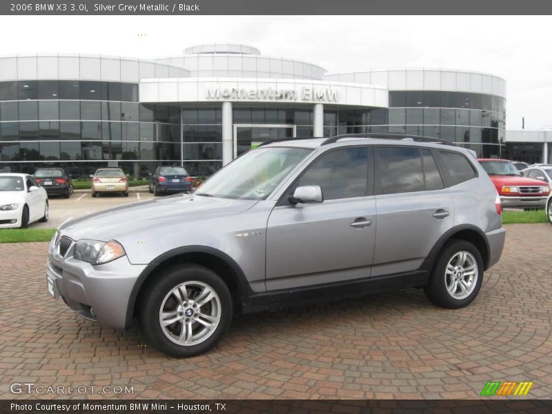 Silver Grey Metallic / Black 2006 BMW X3 3.0i