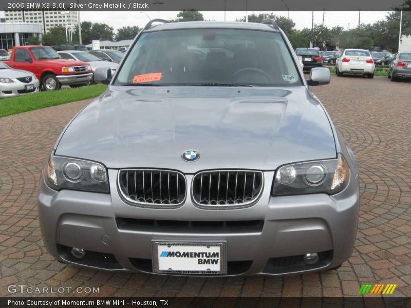 Silver Grey Metallic / Black 2006 BMW X3 3.0i