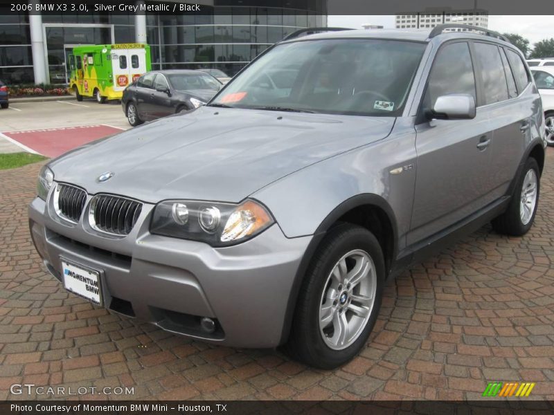 Silver Grey Metallic / Black 2006 BMW X3 3.0i