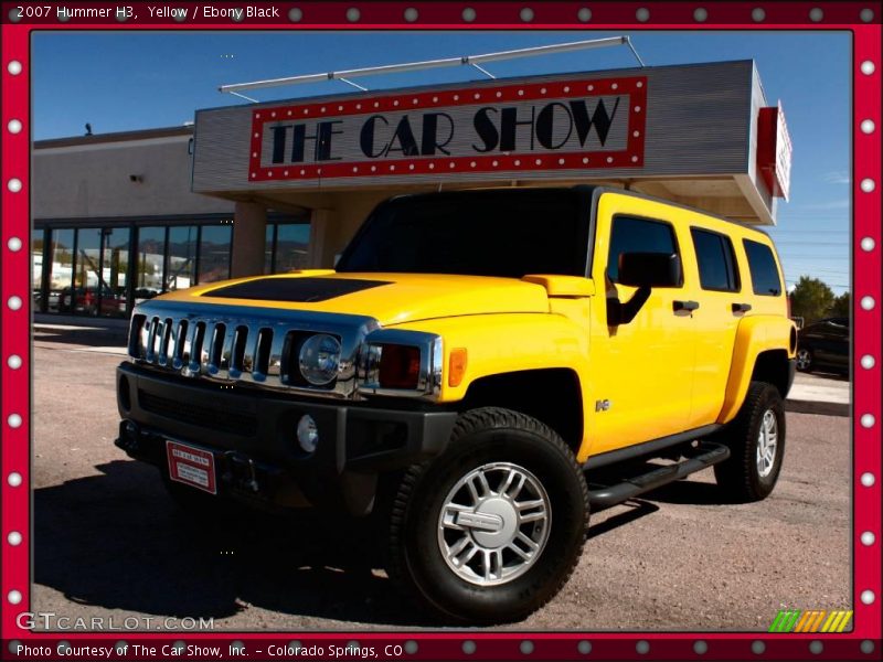 Yellow / Ebony Black 2007 Hummer H3