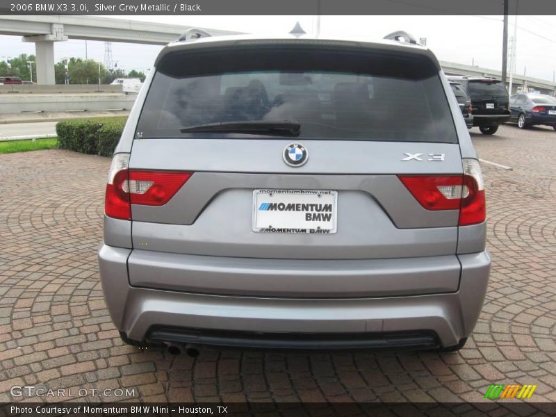 Silver Grey Metallic / Black 2006 BMW X3 3.0i