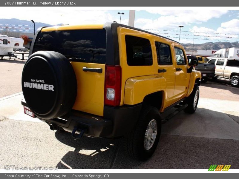 Yellow / Ebony Black 2007 Hummer H3