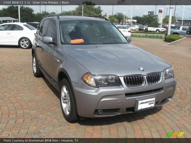 Silver Grey Metallic / Black 2006 BMW X3 3.0i