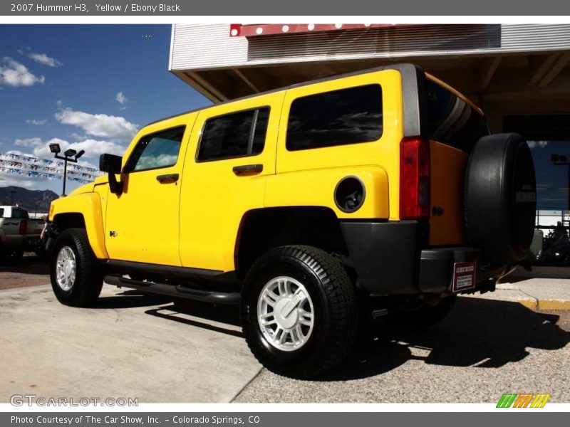 Yellow / Ebony Black 2007 Hummer H3