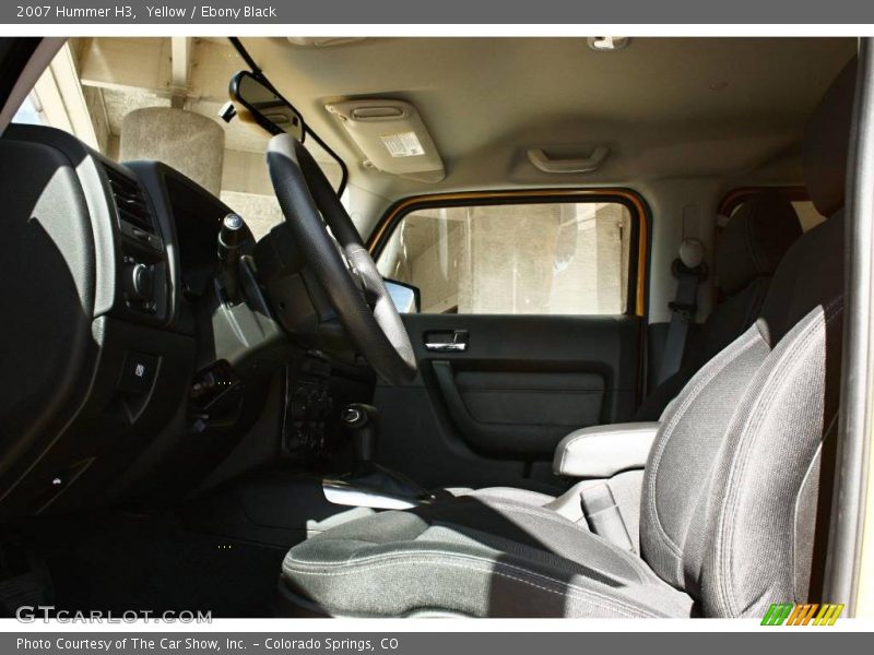 Yellow / Ebony Black 2007 Hummer H3