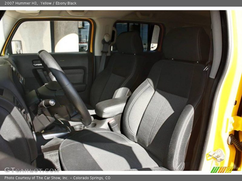 Yellow / Ebony Black 2007 Hummer H3