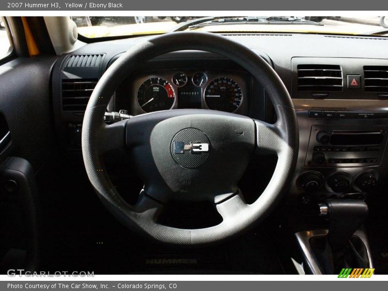 Yellow / Ebony Black 2007 Hummer H3