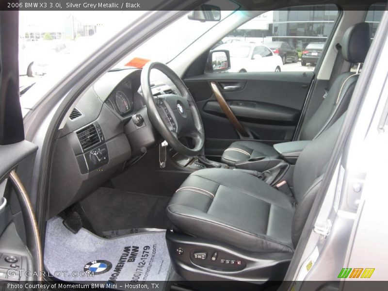 Silver Grey Metallic / Black 2006 BMW X3 3.0i