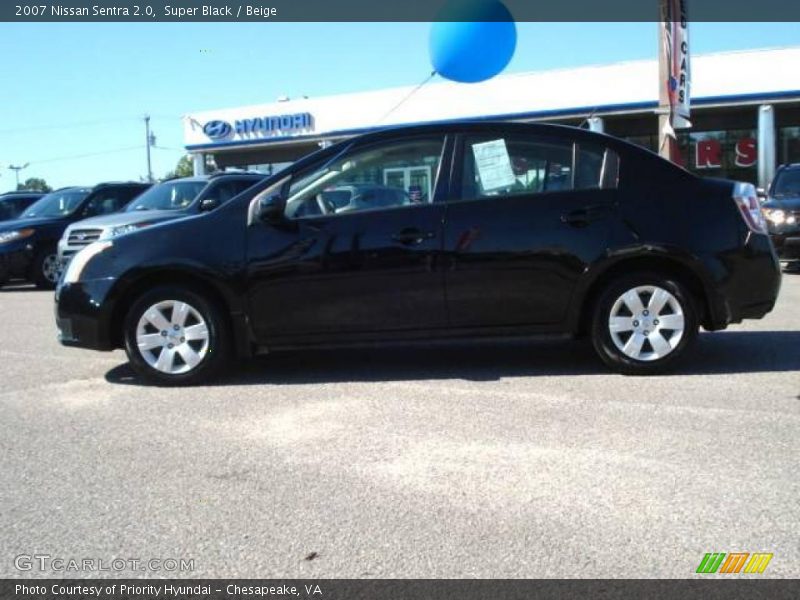 Super Black / Beige 2007 Nissan Sentra 2.0