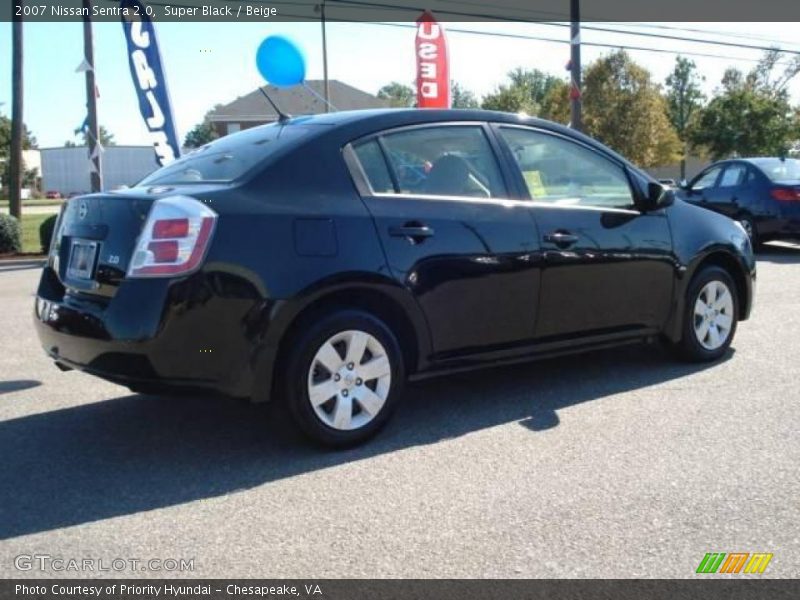 Super Black / Beige 2007 Nissan Sentra 2.0
