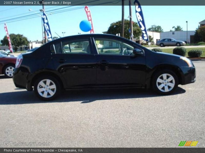 Super Black / Beige 2007 Nissan Sentra 2.0