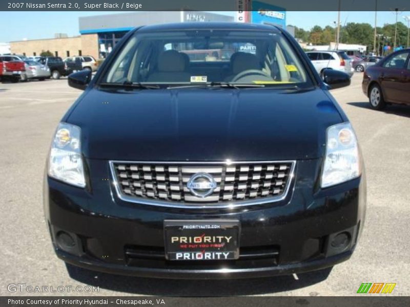 Super Black / Beige 2007 Nissan Sentra 2.0