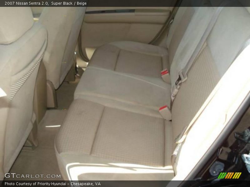 Super Black / Beige 2007 Nissan Sentra 2.0