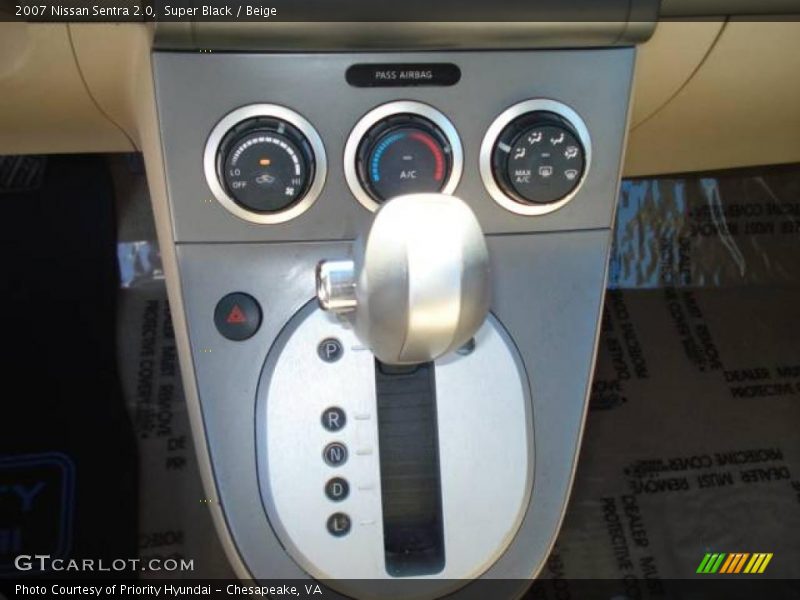 Super Black / Beige 2007 Nissan Sentra 2.0