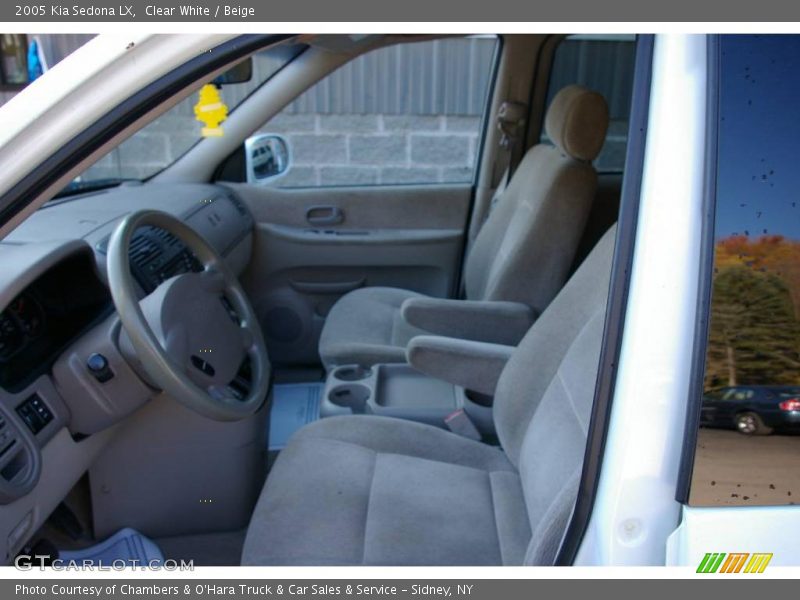 Clear White / Beige 2005 Kia Sedona LX