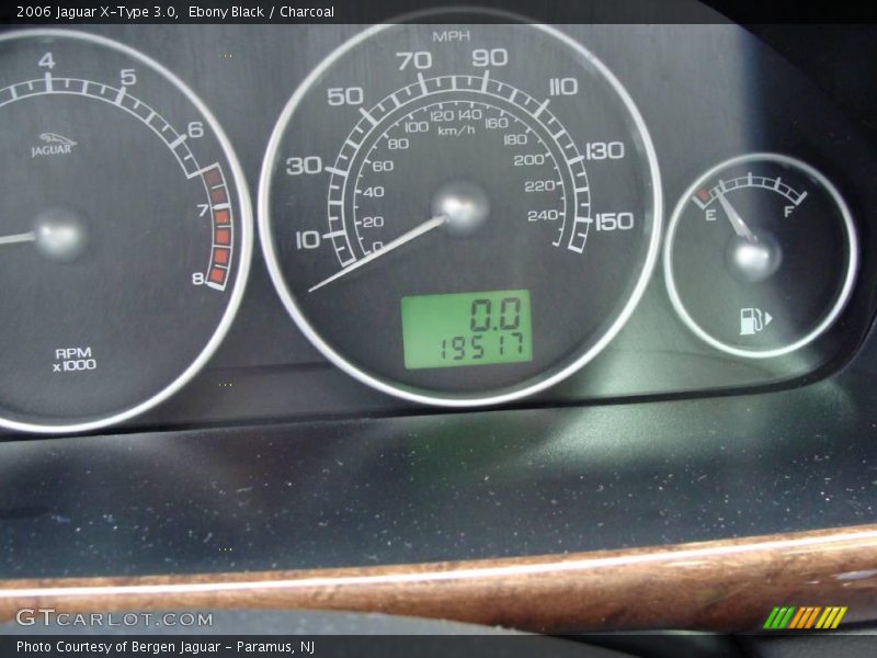 Ebony Black / Charcoal 2006 Jaguar X-Type 3.0