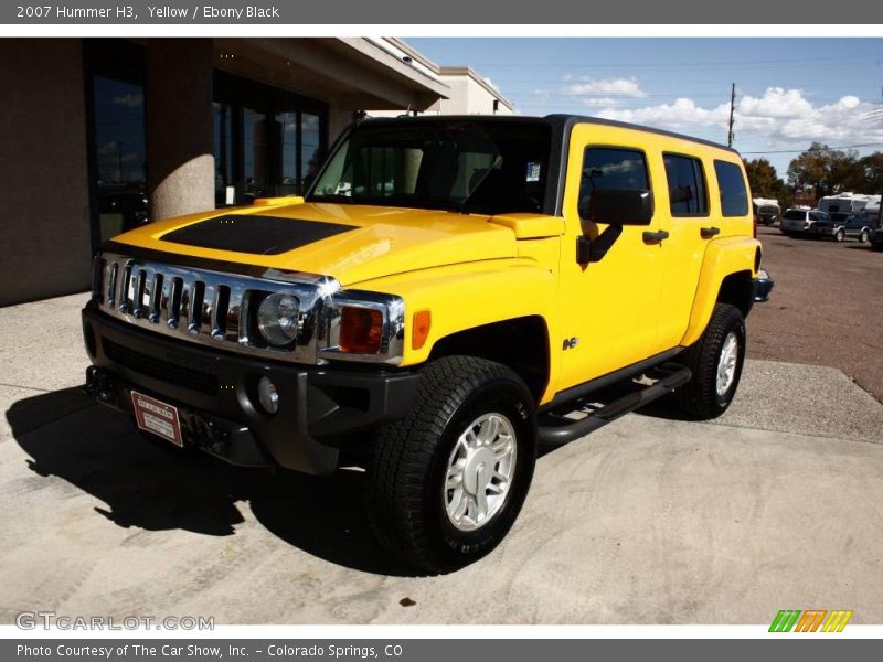 Yellow / Ebony Black 2007 Hummer H3