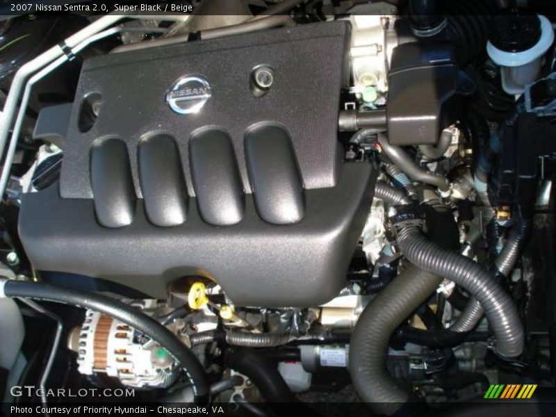 Super Black / Beige 2007 Nissan Sentra 2.0