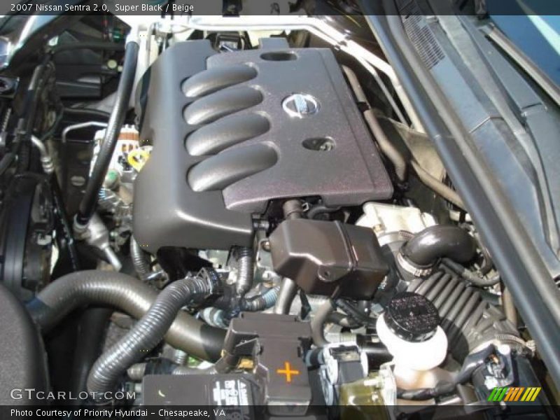 Super Black / Beige 2007 Nissan Sentra 2.0