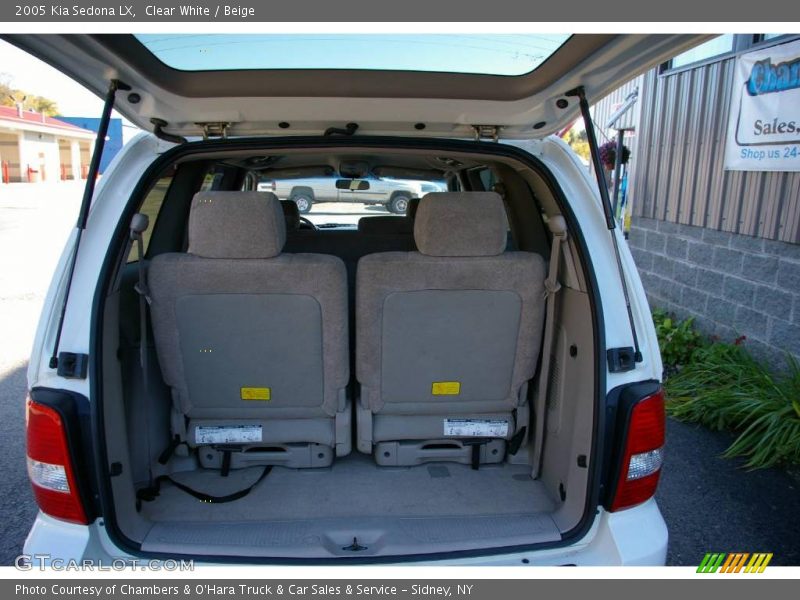 Clear White / Beige 2005 Kia Sedona LX